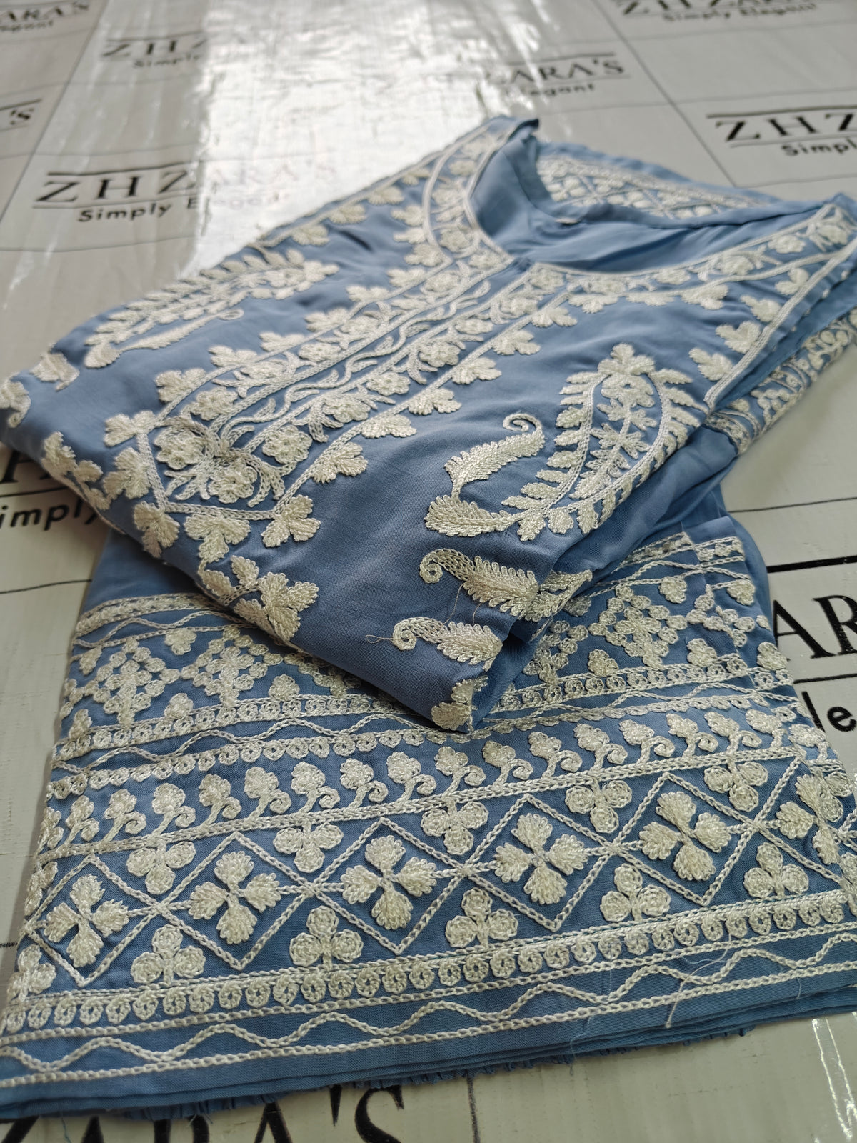 Ocean Blue Anchor Kaftan 2pc