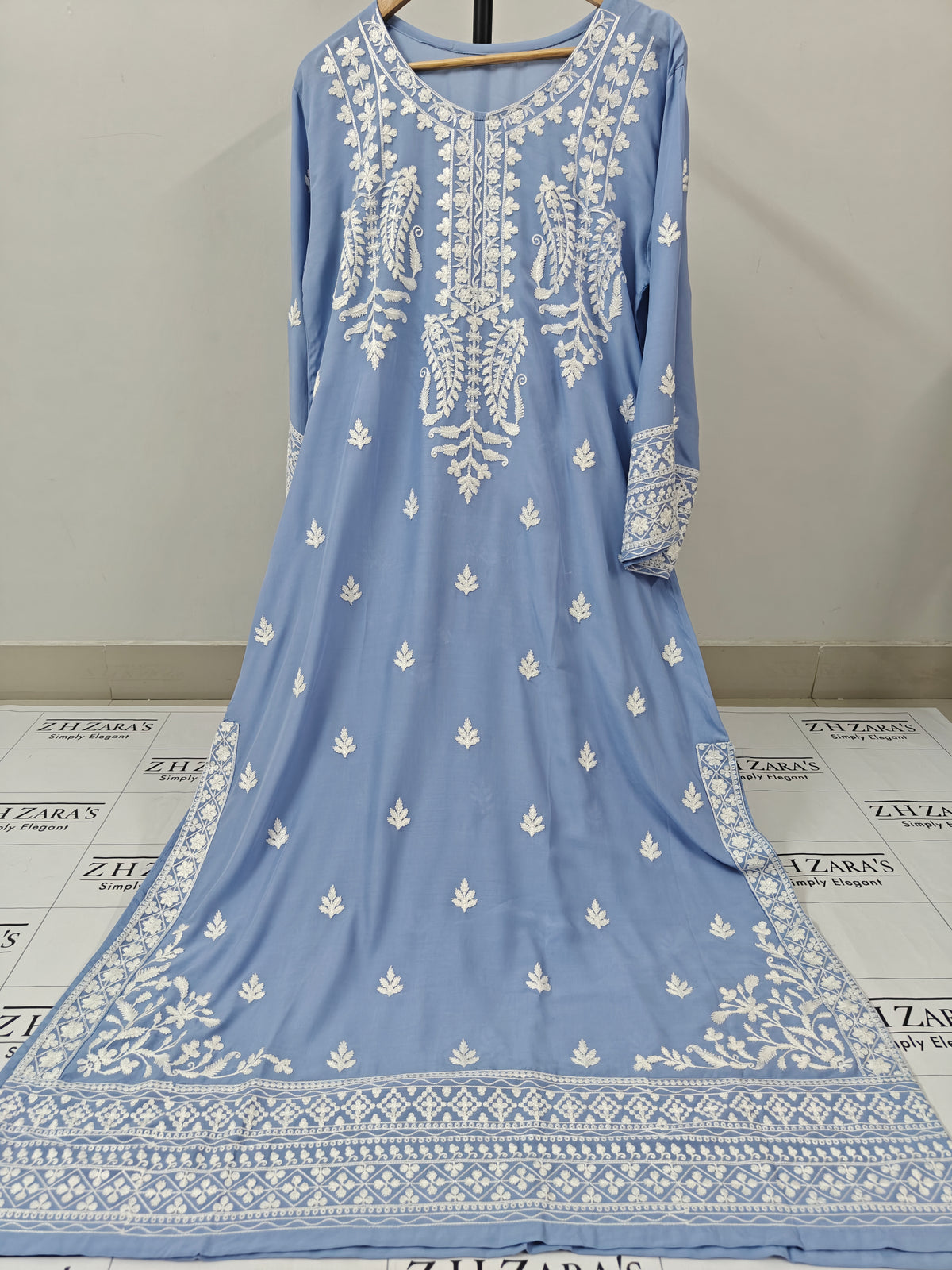 Ocean Blue Anchor Kaftan 2pc