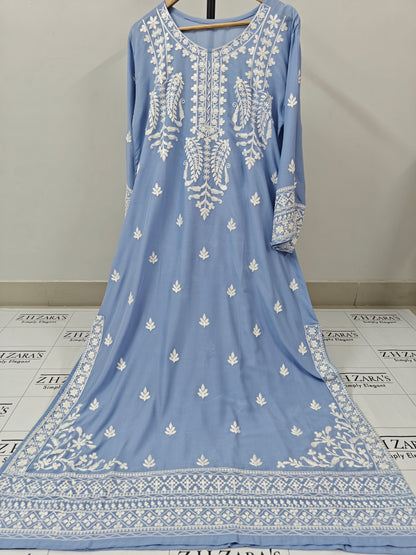 Ocean Blue Anchor Kaftan 2pc