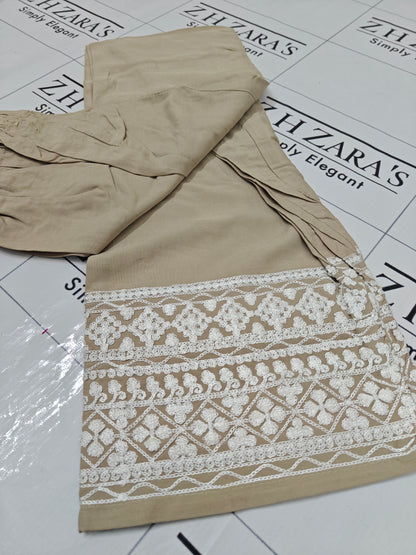 Beige Anchor Kaftan 2pc
