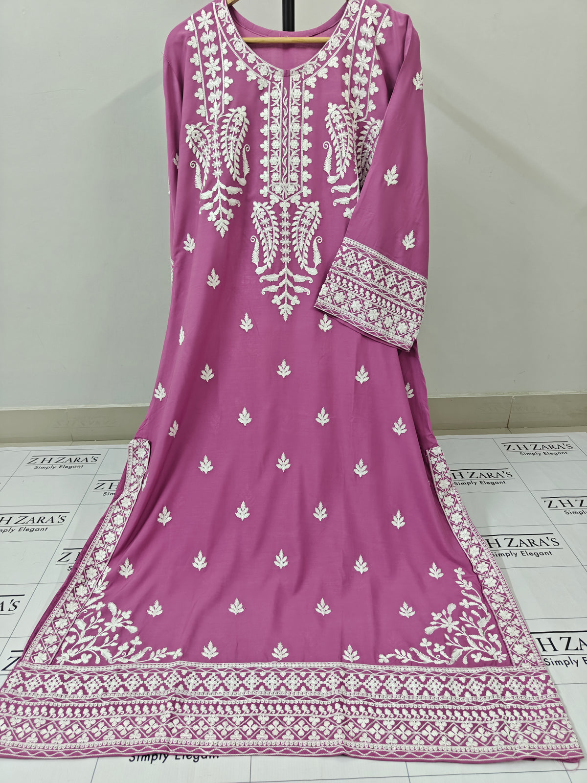 Onion Pink Anchor Kaftan 2pc