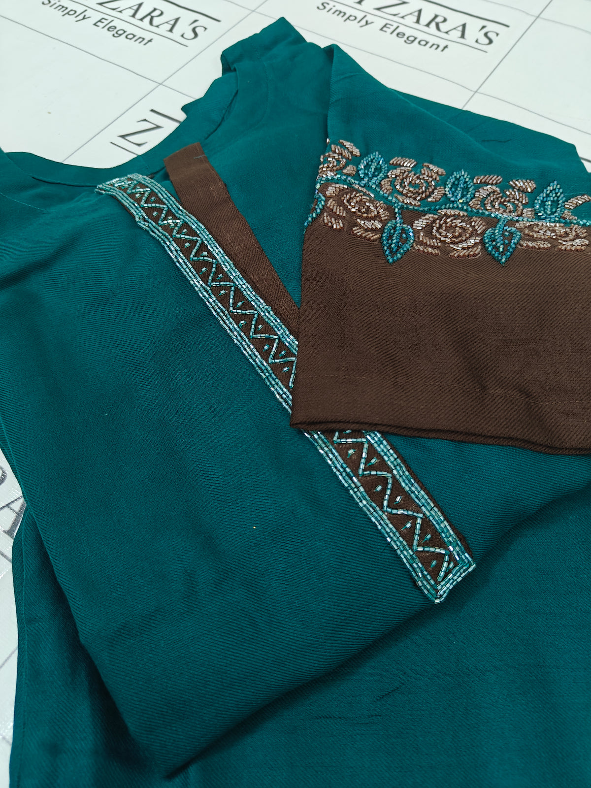 Peacock Green Zosh 2pc