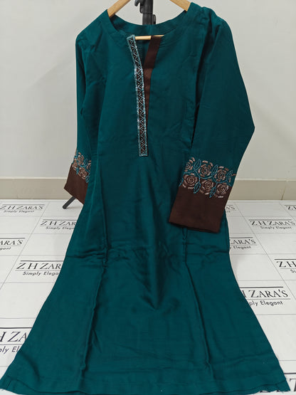 Peacock Green Zosh 2pc