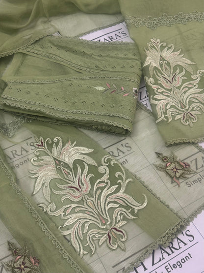 Apple Mint Green Falak 3pc