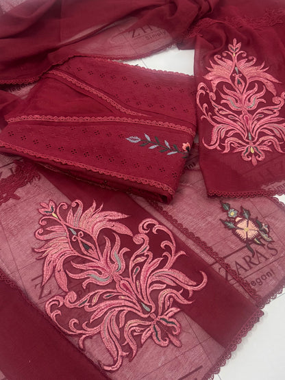 Deep Red Falak 3pc
