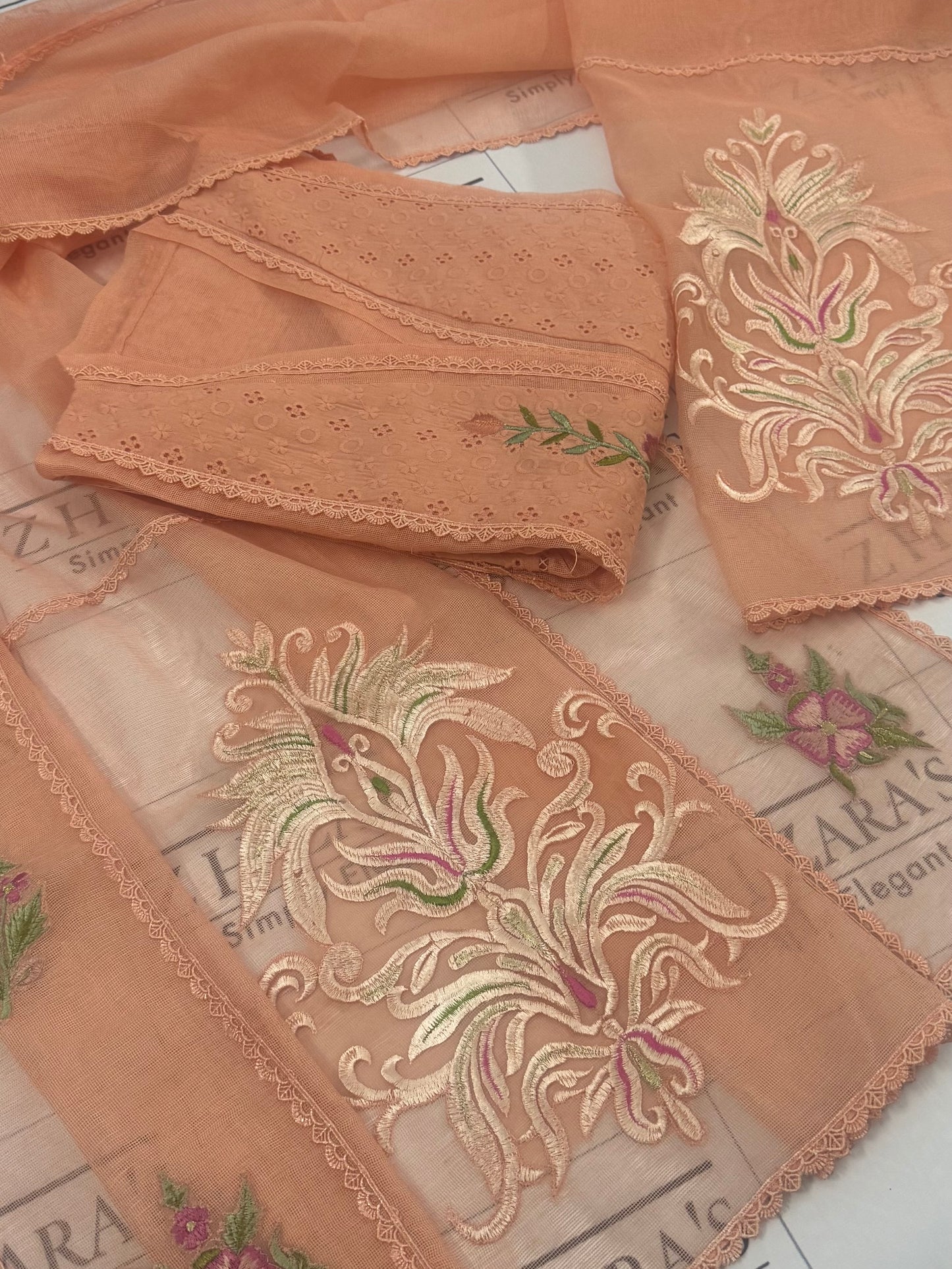 Peachy Pink Falak 3pc