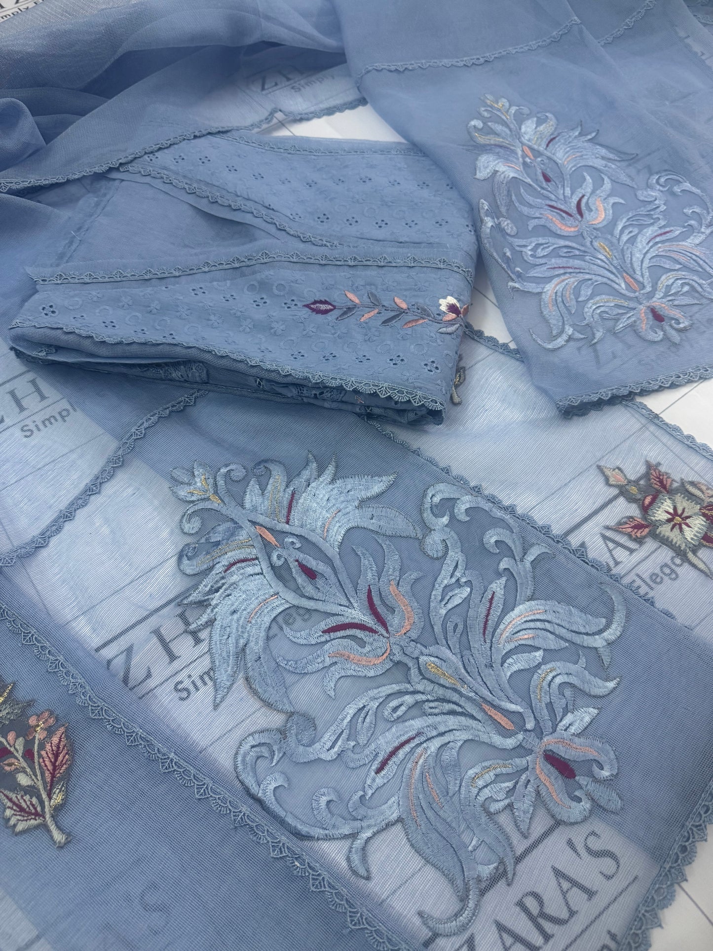 Ice Blue Falak 3pc