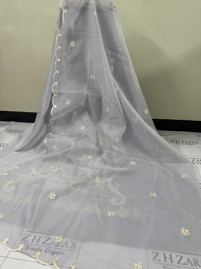 Bluish Grey Noor E Zar 3pc