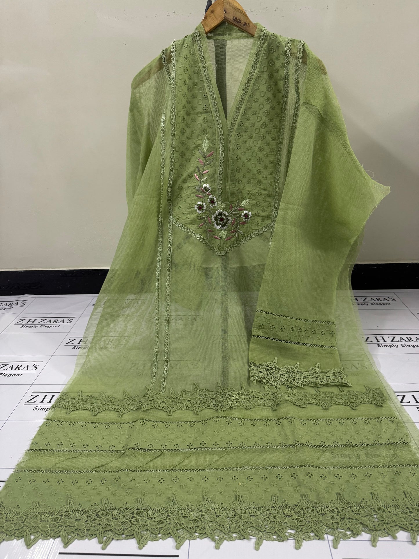 Apple Mint Green Falak 3pc