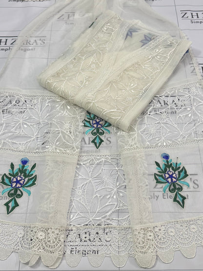 White Crochet 3pc