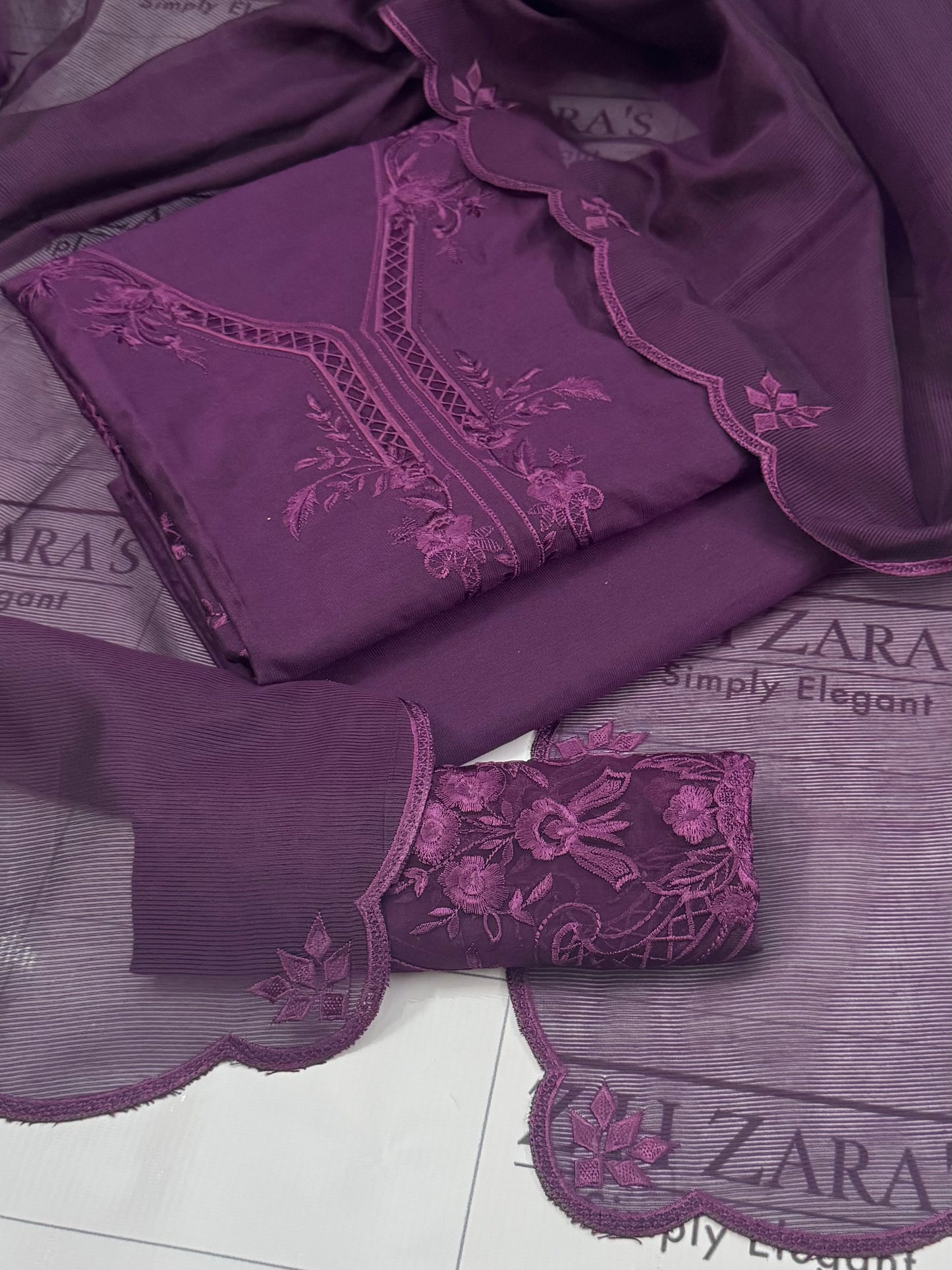 Plum Purple Aarzoo 3pc
