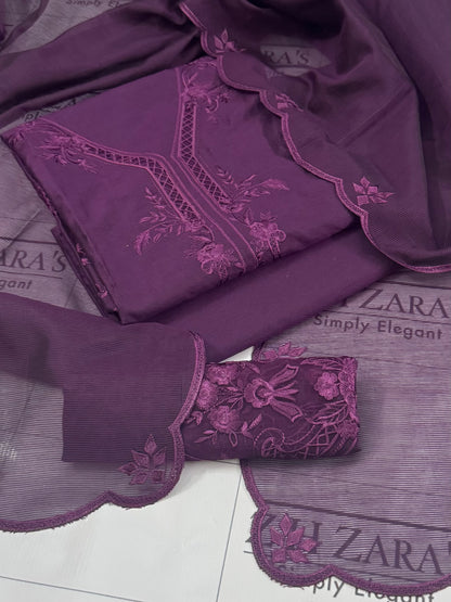 Plum Purple Aarzoo 3pc