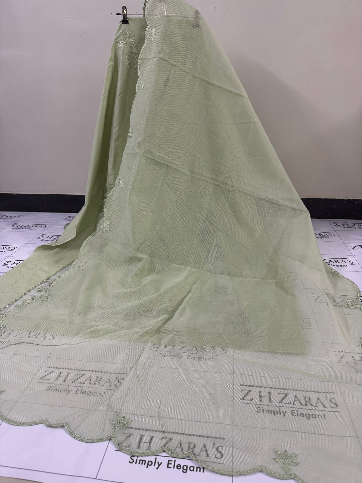 Powder Mint Green Aarzoo 3pc