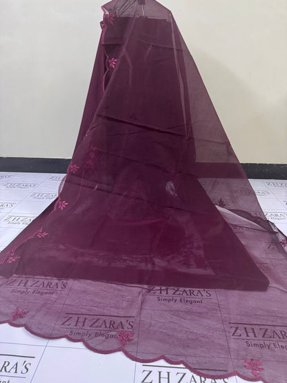 Deep Maroon Aarzoo 3pc
