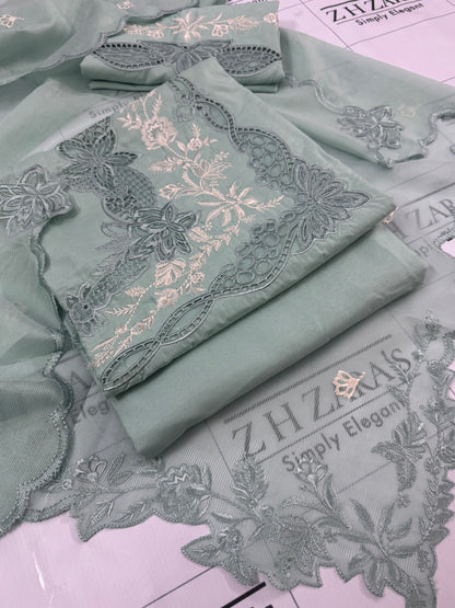 Aqua Mint Green Apsara 3pc