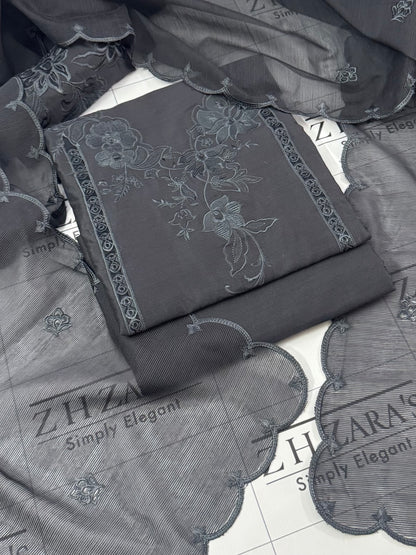 Charcoal Grey Coral 3pc