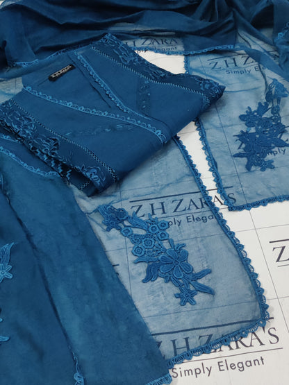 Peacock Blue Noura 2pc