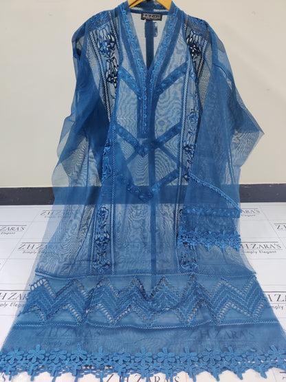 Peacock Blue Noura 2pc