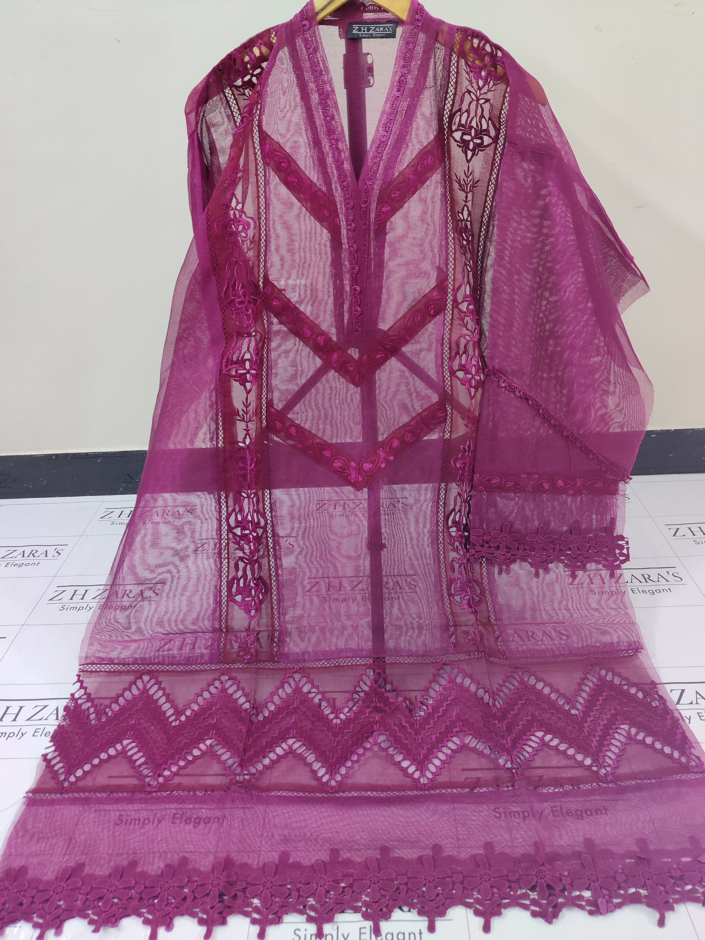 Magenta Hotpink Noura 2pc