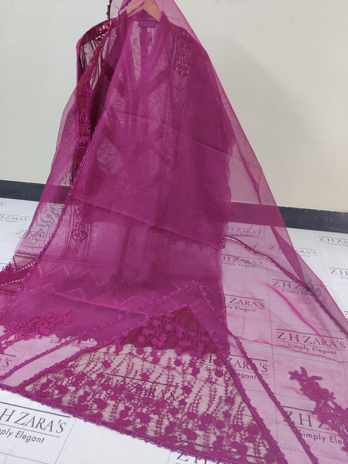 Magenta Hotpink Noura 2pc