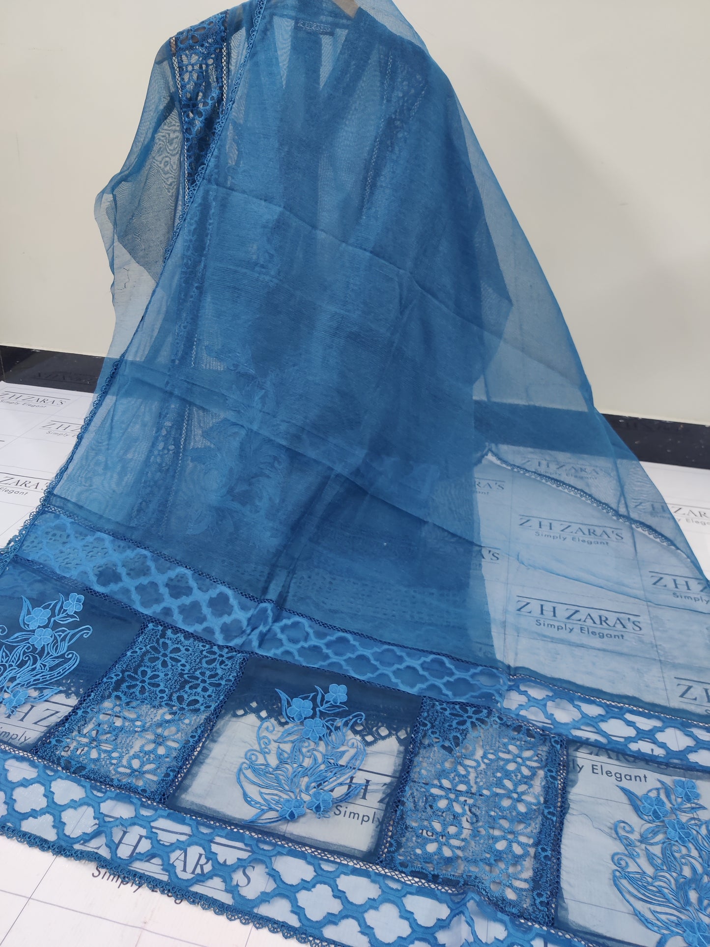 Peacock Blue Pari 2pc