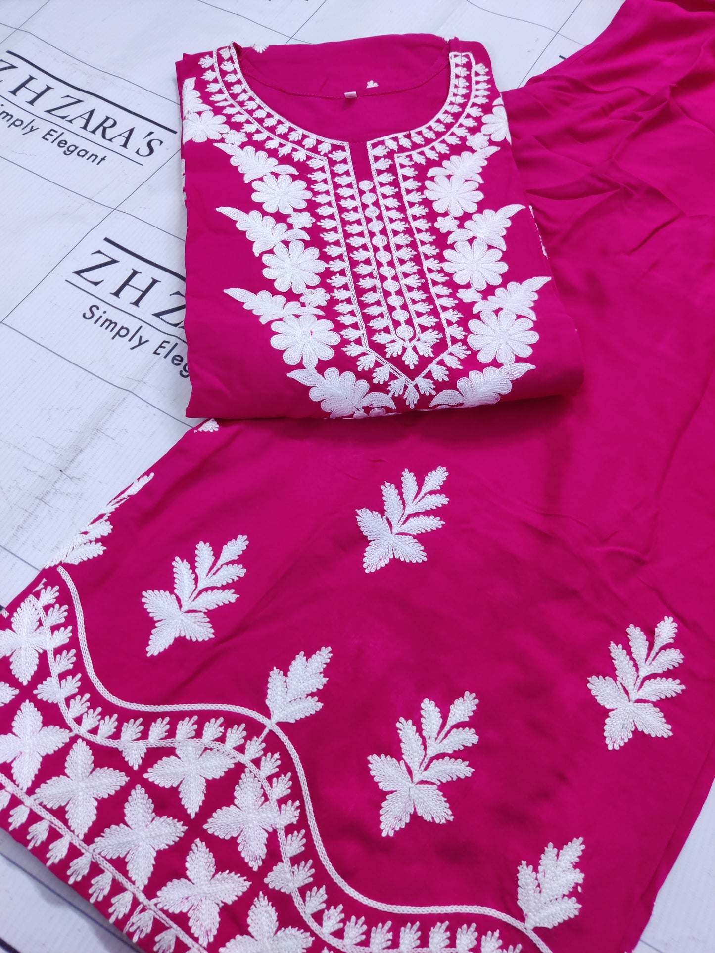 Hot Pink Co-Ord Set Stitched