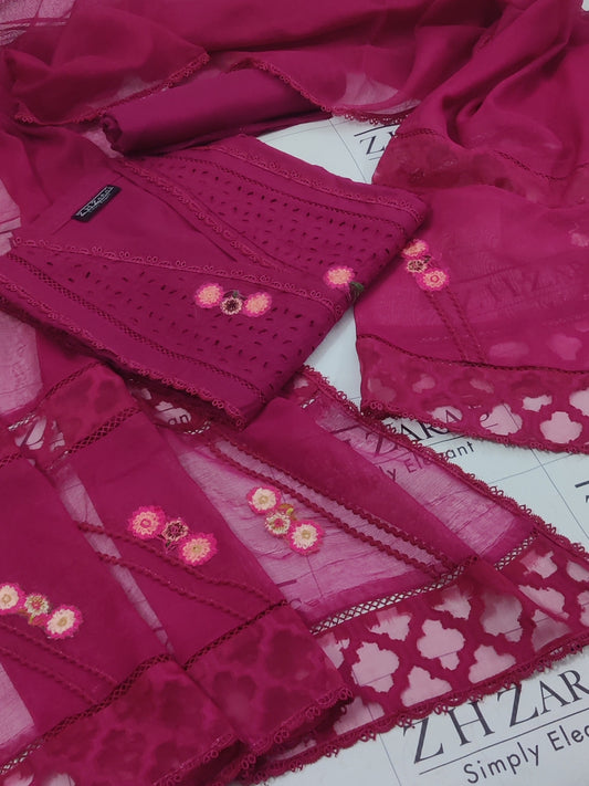 Hot Pink Daisy 3pc