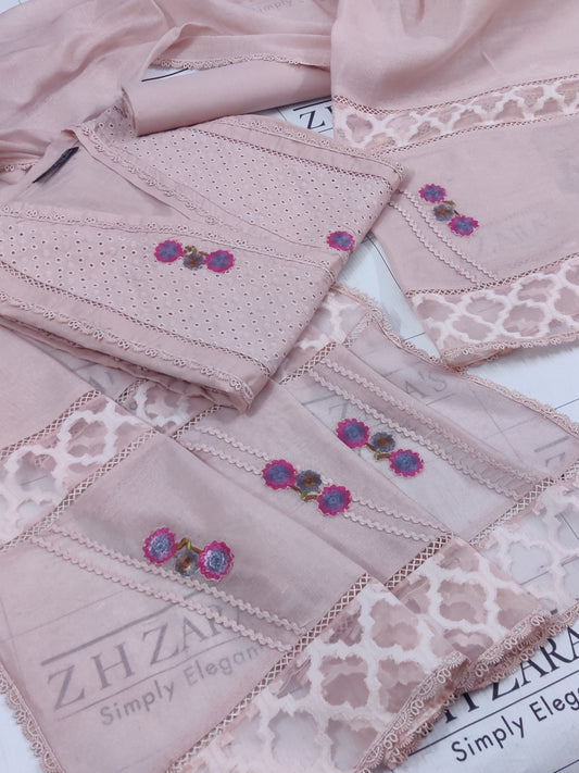 Soft Tea Pink Daisy 3pc