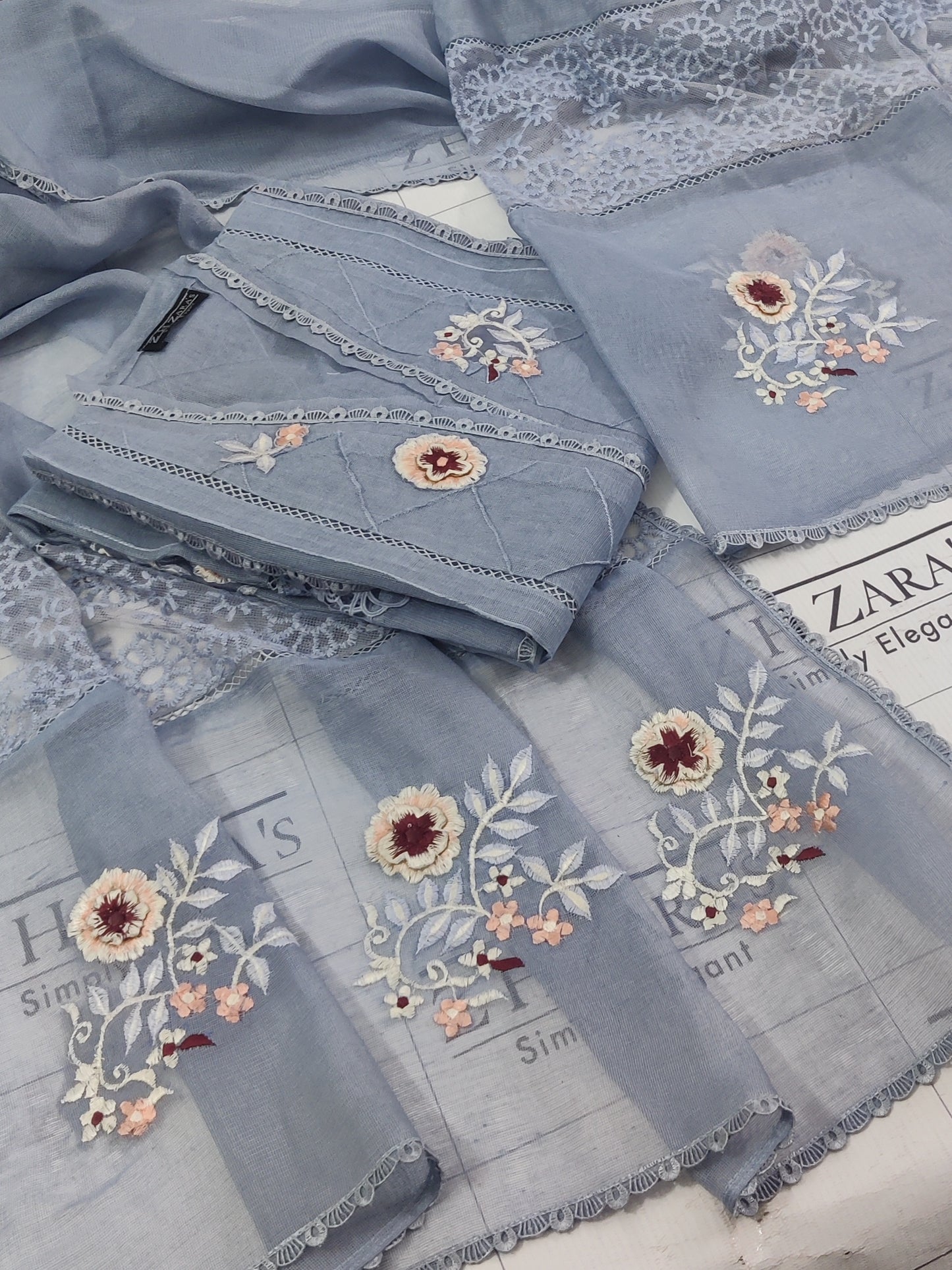 Greyish Blue Saiyaara 2pc