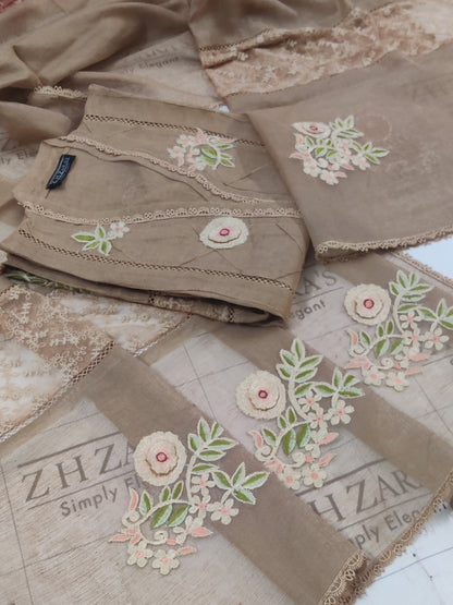 Coffee Brown Saiyaara 2pc