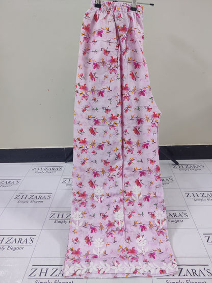 Soft Pink EMB Co-Ord Set Stitched