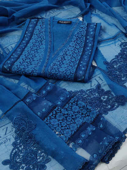 Peacock Blue Sapphire 2pc