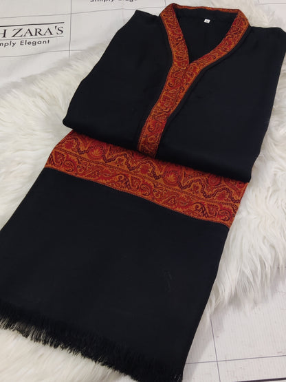 Black Kani Shirt Stitched
