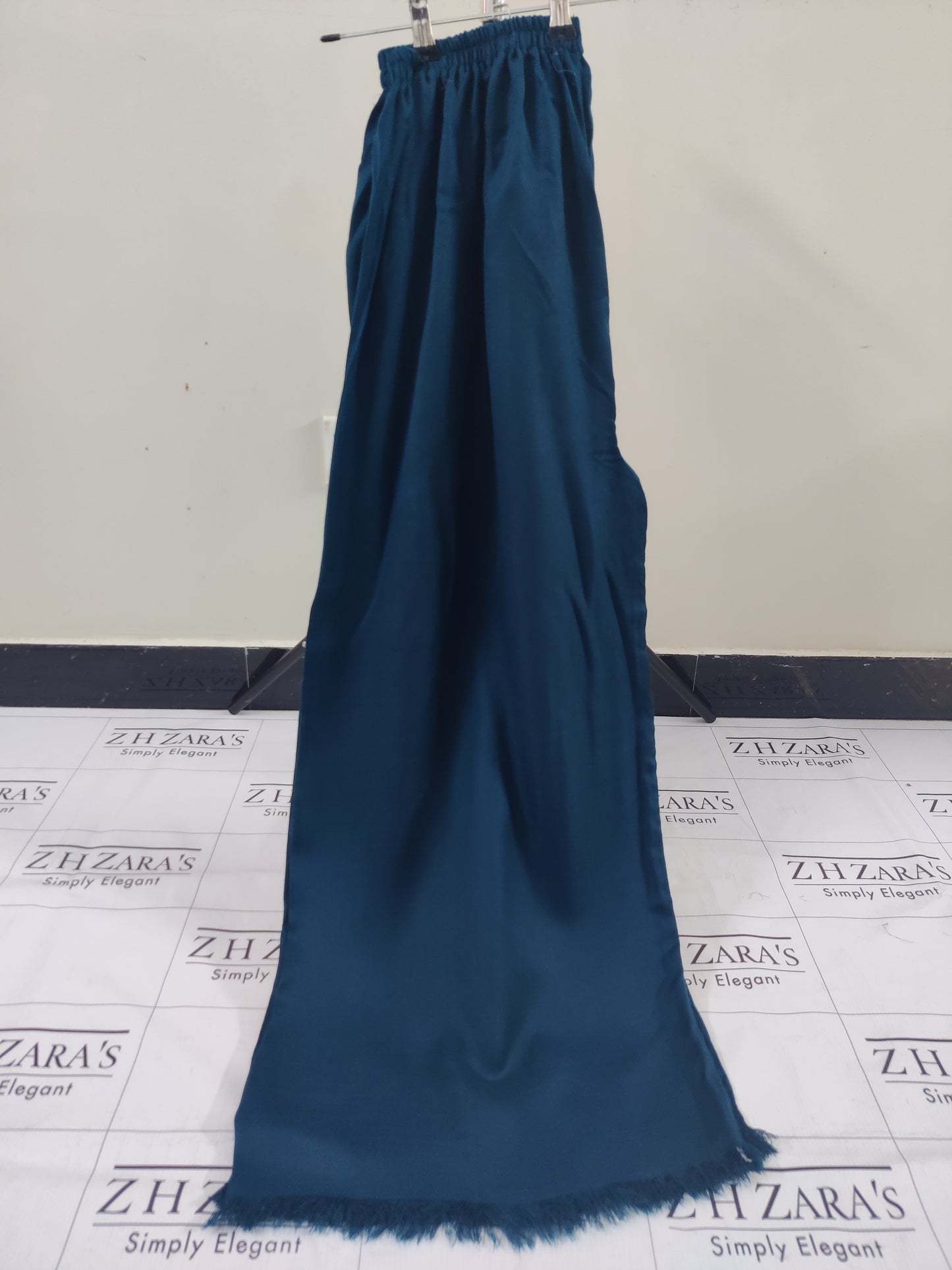 Peacock Green Pashmina 2pc Stitched