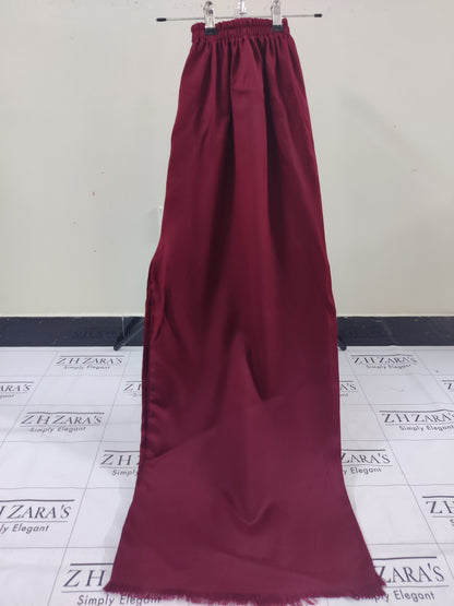 Maroon Pashmina 2pc Stitched