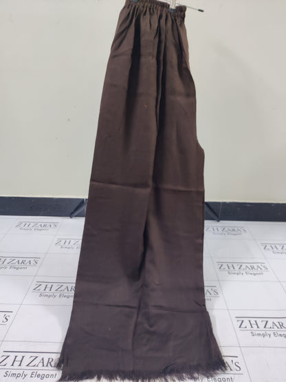 Brown Pashmina 2pc Stitched