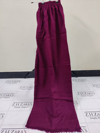 Magenta Pashmina 2pc Stitched