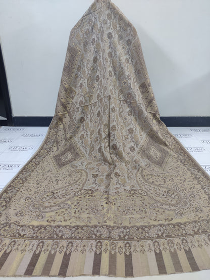 Kairi Brown Coffee Kani Pashmina 3pc