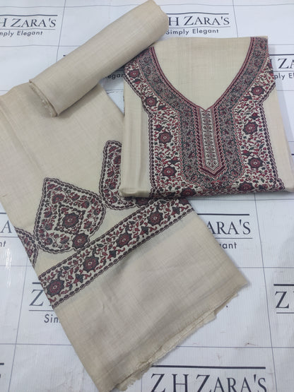 Ivory Gala Kani Pashmina 3pc