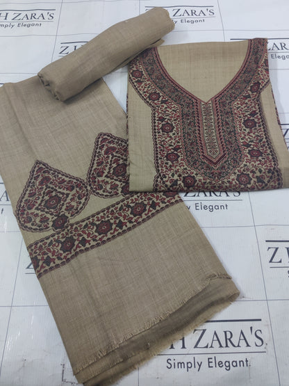 Coffee Gala Kani Pashmina 3pc
