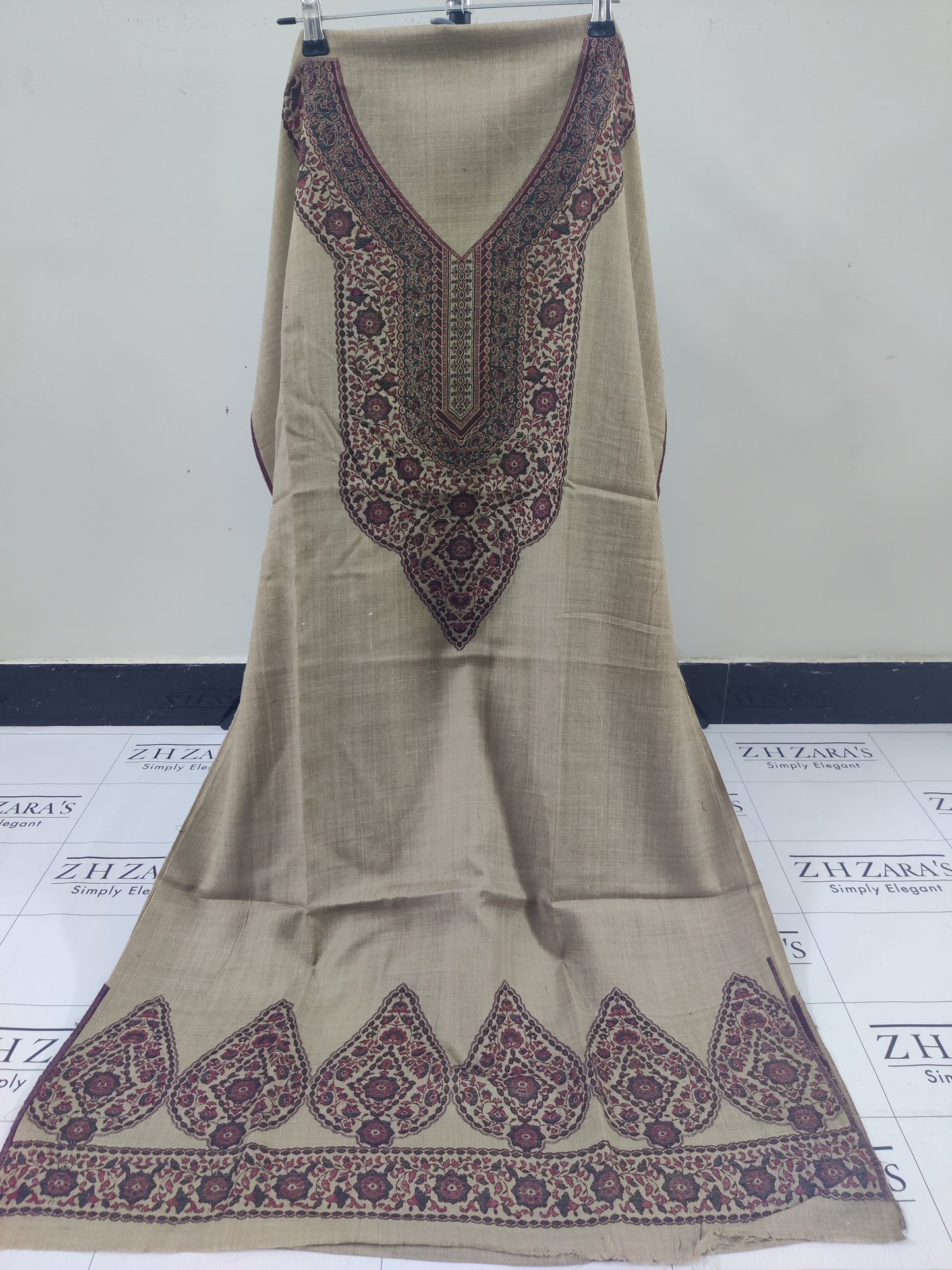 Coffee Gala Kani Pashmina 3pc