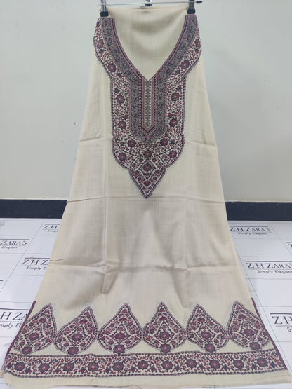 Ivory Gala Kani Pashmina 3pc