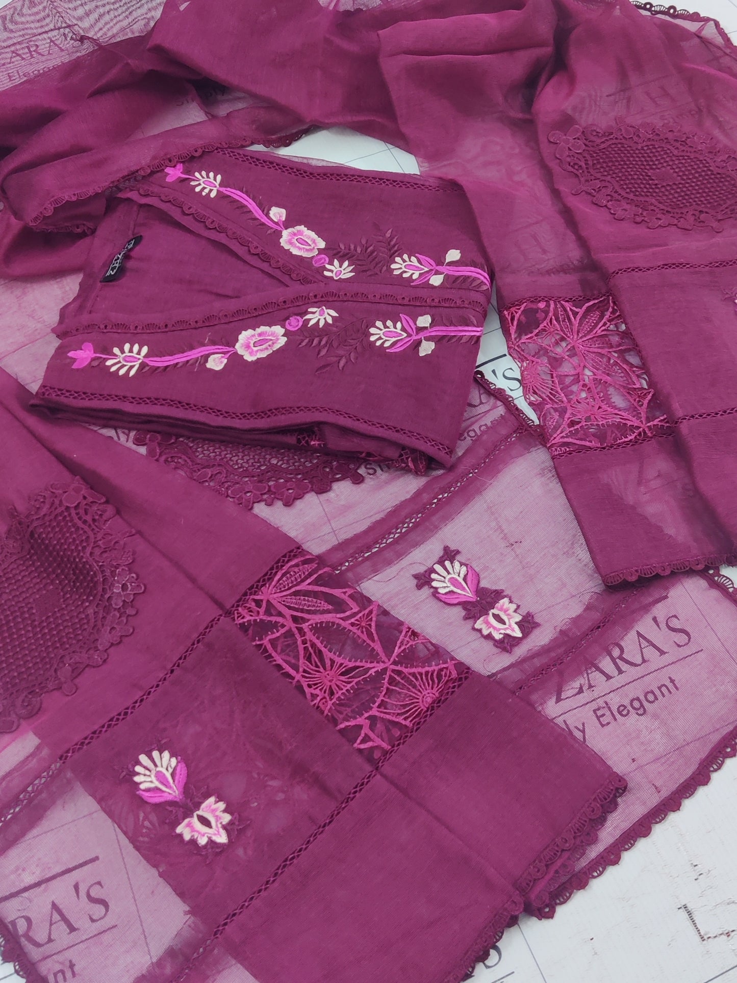 Hot Pink Blossom 2pc