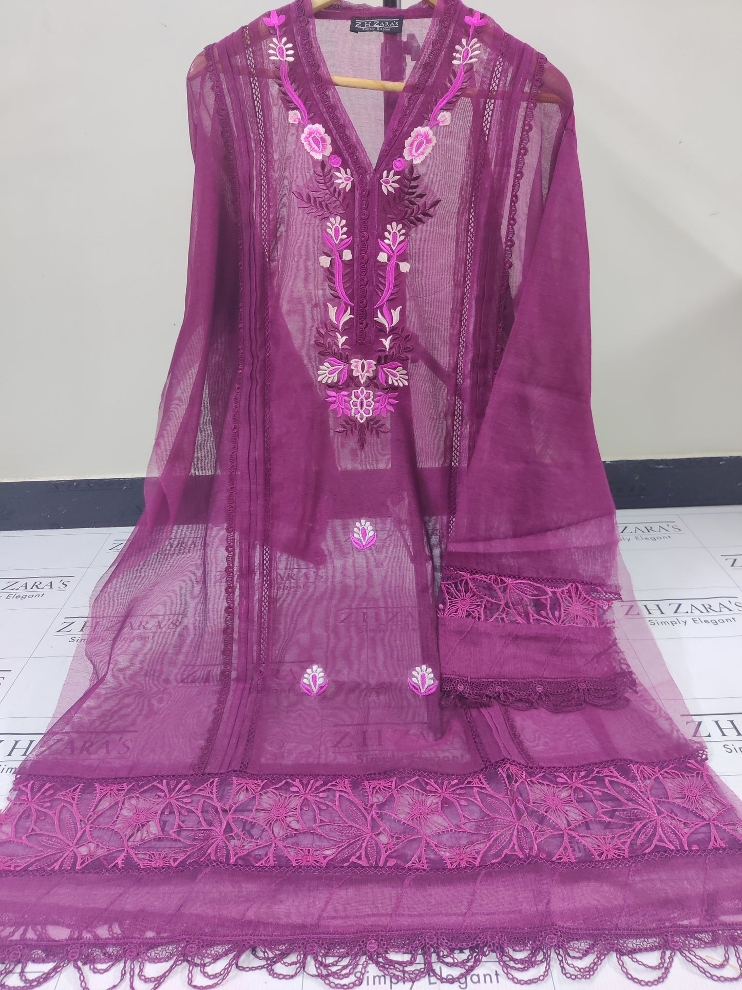 Hot Pink Blossom 2pc