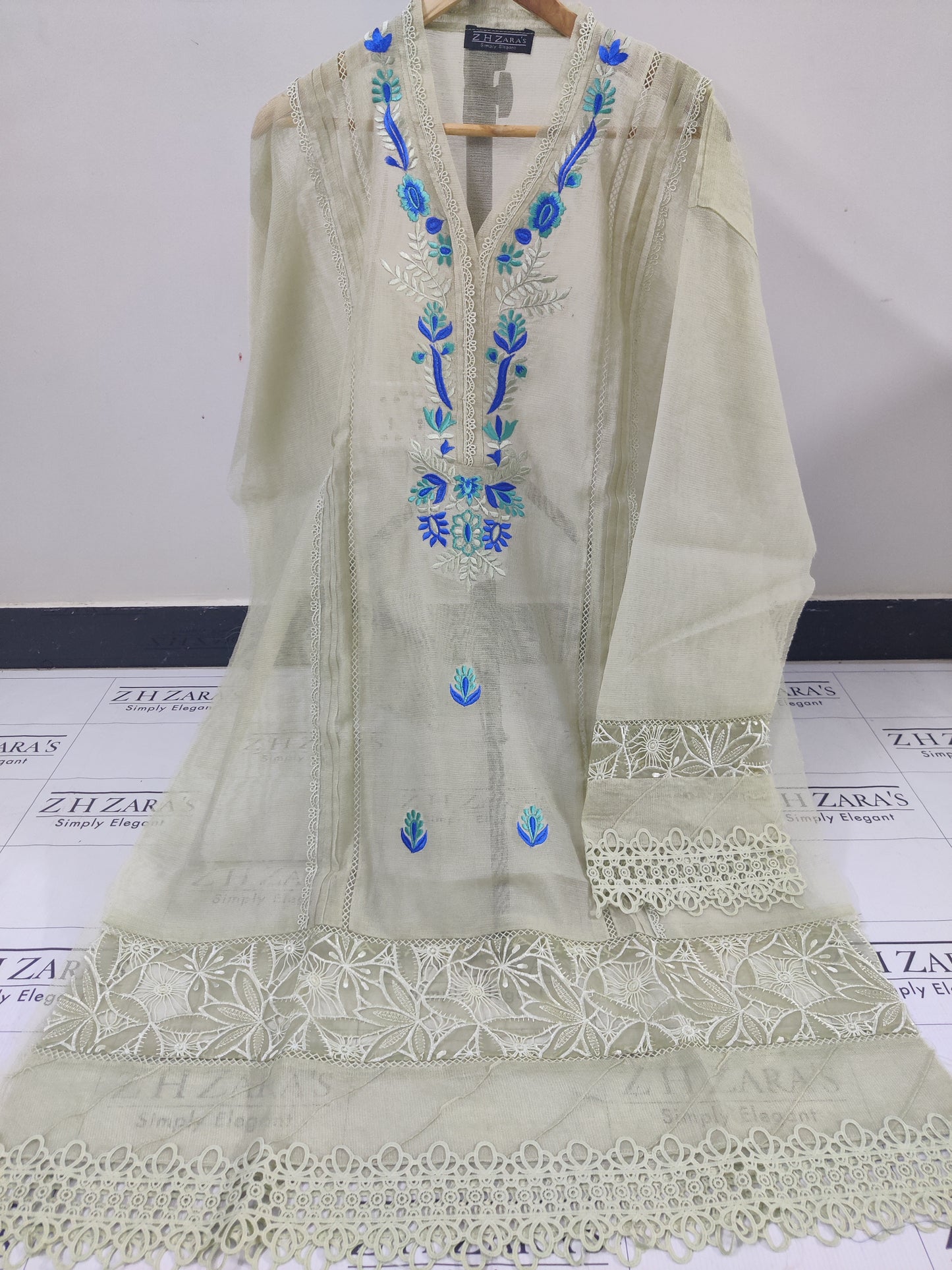 Olive Green Blossom 2pc