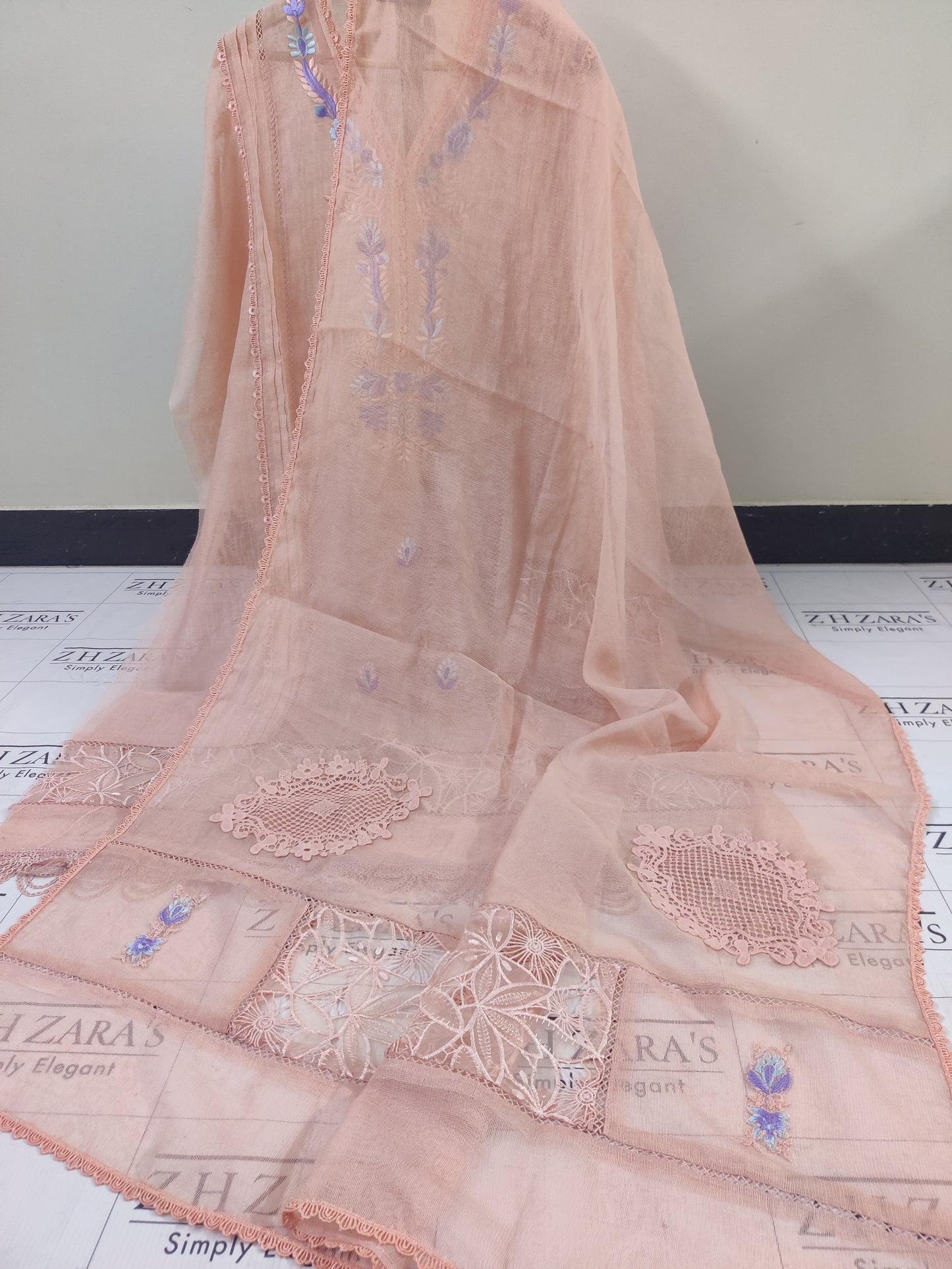 Peachy Pink Blossom 2pc