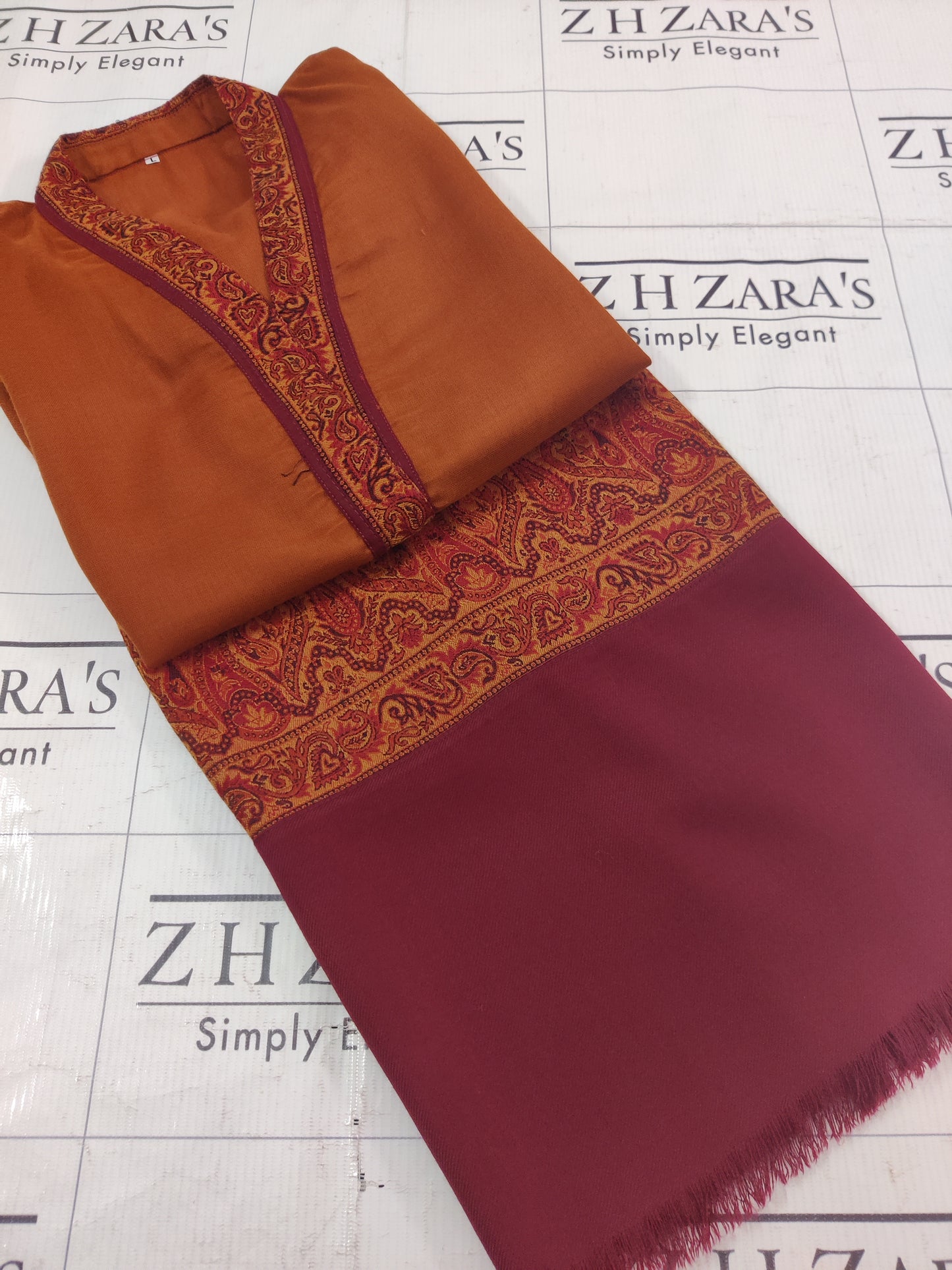 Rusty Brown Kani Shirt Stitched