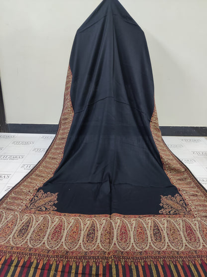 Black Copper Kani Pashmina Shawl