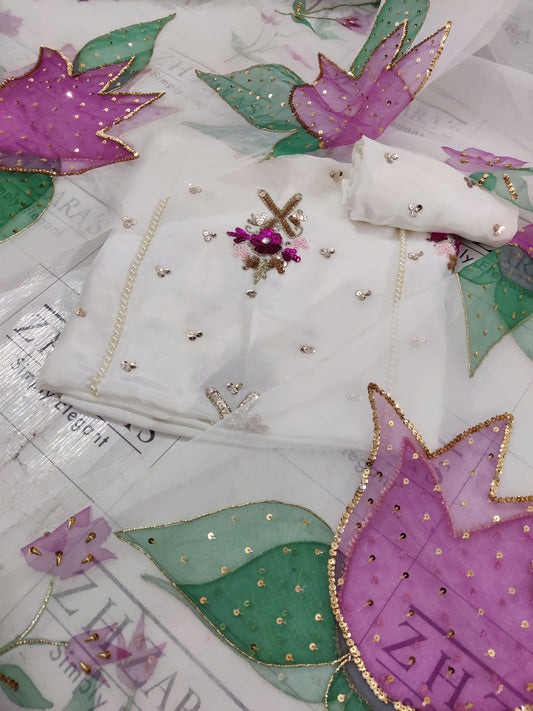 White Zareen V2 3pc