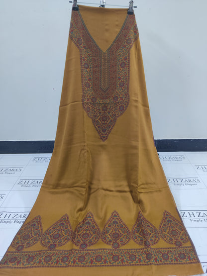 Mustard Gala Kani Pashmina 3pc